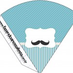 Cone Guloseimas Chá de Bebê Mustache