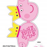 Convite Cabeça Peppa Pig Princesa - Frente (1)