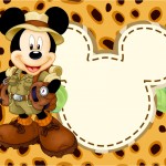 Convite, Cartão Mickey Safari