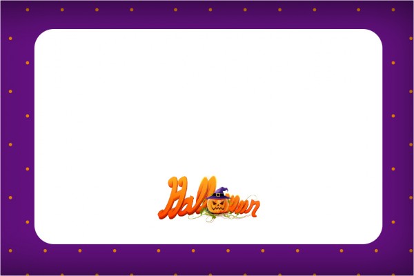 Convite e Cartão Halloween Abóbora1