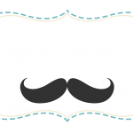 Frame Chá de Bebê Mustache