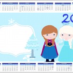 Convite Calendário 2014 Frozen Cute