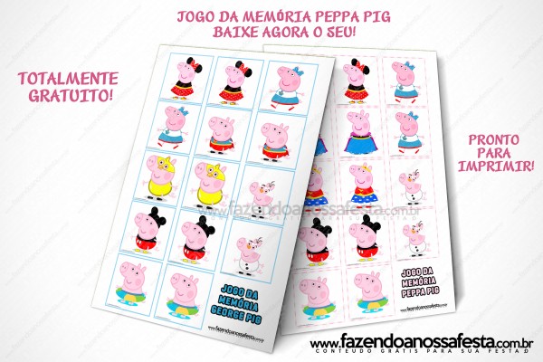 Jogo da Memória Peppa e George