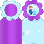 Marcador de Páginas Frozen Cute Roxo e Azul