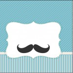 Mini Confeti Chá de Bebê Mustache