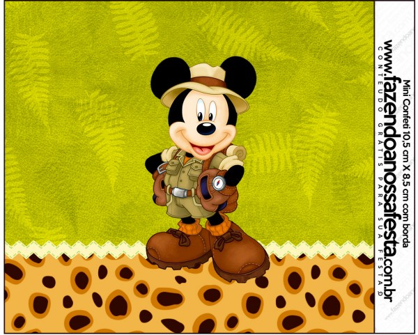 Mini Confeti Mickey Safari