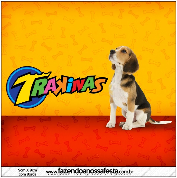 Mini Trakinas Convite Cachorrinho Beagle