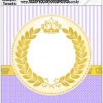 Molde Quadrado Coroa de Princesa Lilás1