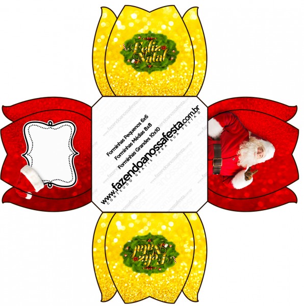 NATAL VERMELHO E DOURADO 1 64