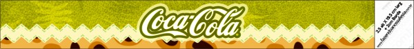Rótulo Coca cola Fundo Safari