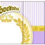 Rótulo Toddynho Coroa de Princesa Lilás1
