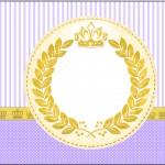Rótulo Tubetes Coroa de Princesa Lilás1