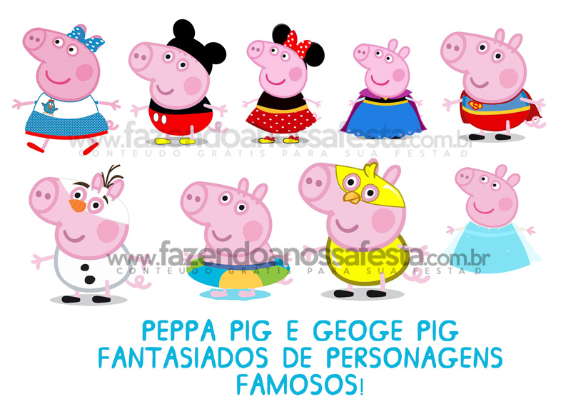 Páginas para colorir Peppa Pig - Imprimir ou baixar grátis