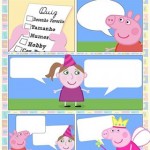 Convite Quiz Peppa Pig para Menina