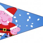 Bandeirinha Sanduiche 4 Peppa Pig Natal
