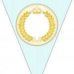 Bandeirinha Sanduiche Coroa de Príncipe Verde