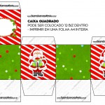 Caixa Bis Natal Vermelho e Verde