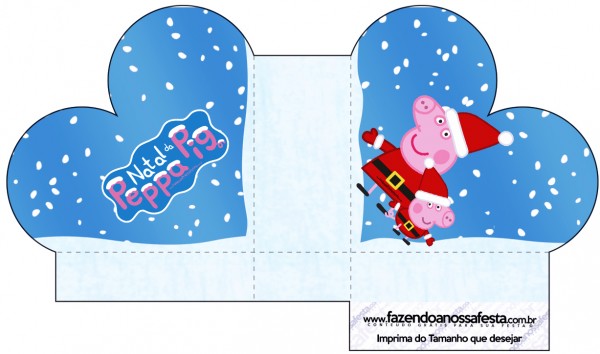 Caixa Coração Peppa Pig Natal