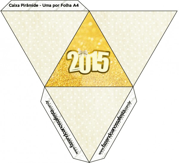 Caixa Pirâmide Ano Novo 2015