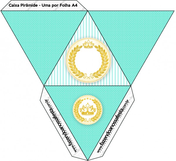 Caixa Pirâmide Coroa de Príncipe Verde