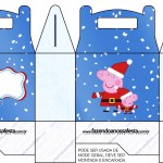 Caixa Surpresa para Lembrancinha Peppa Pig Natal