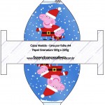 Caixa Vestido Peppa Pig Natal