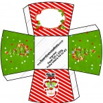 Chachepô de Mesa Natal Vermelho e Verde