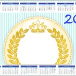 Convite Calendário 2014 Coroa de Príncipe Verde
