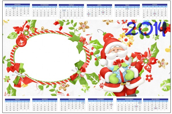 Convite Calendário 2014 Natal