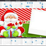Convite Calendário 2015 Natal Vermelho e Verde