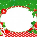 Convite, Moldura e Cartão Natal Vermelho e Verde