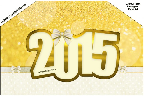 Envelope Convite Ano Novo 2015