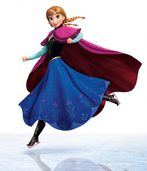 Frozen Anna Ice Skating
