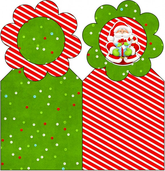 Marcador de Páginas Natal Vermelho e Verde1
