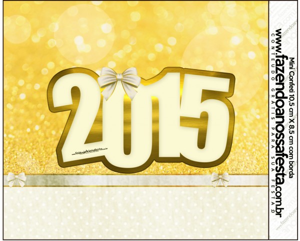 Mini Confeti Ano Novo 2015