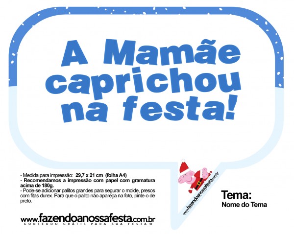 PLAQUINHAS MOLDE FNF peppa natal 20