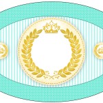 Placa Elipse Coroa de Príncipe Verde