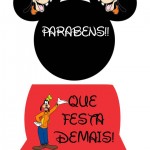 Plaquinha Toppers para Docinhos,Tubetes e Latinhas Festa Mickey Mouse