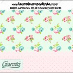 Rótulo Batom Garoto Floral Verde e Rosa