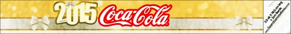 Rótulo Coca cola Ano Novo 2015.