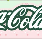 Rótulo Coca-cola Floral Verde e Rosa