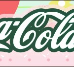 Rótulo Coca-cola Passarinho Vintage Rosa e Verde