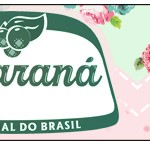 Rótulo Guaraná Caçulinha Floral Verde e Rosa