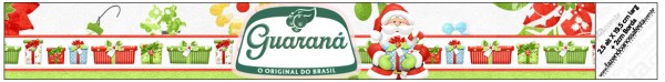 Rótulo Guaraná Caçulinha Natal