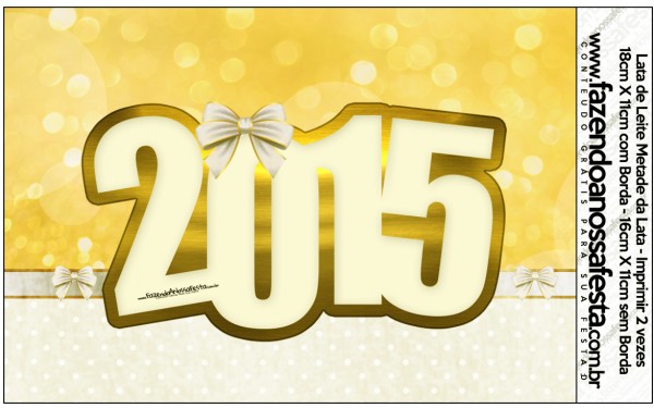 Rótulo Lata de Leite Ano Novo 2015