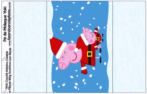 Rótulo Pé de Moleque Yoki Peppa Pig Natal
