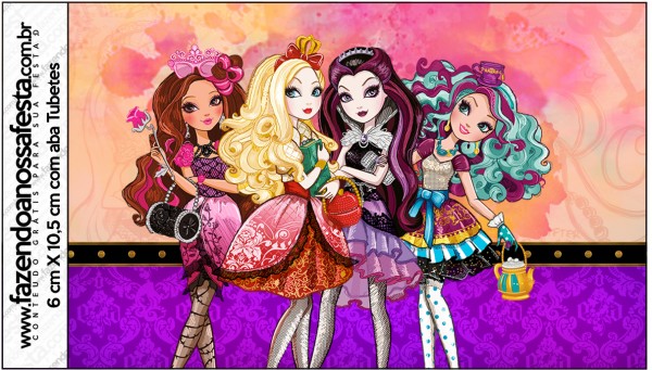 Rótulo Tubetes Ever After High