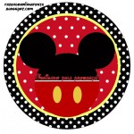Toppers para Docinhos,Tubetes e Latinhas Festa Mickey Mouse