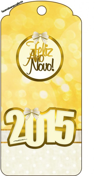 Tag Agradecimento Ano Novo 2015.