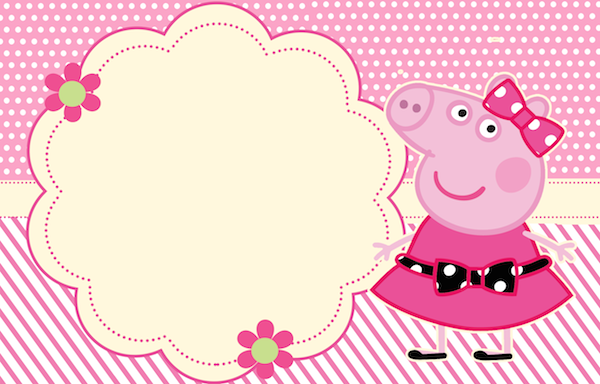 Convite Miss Peppa Pig